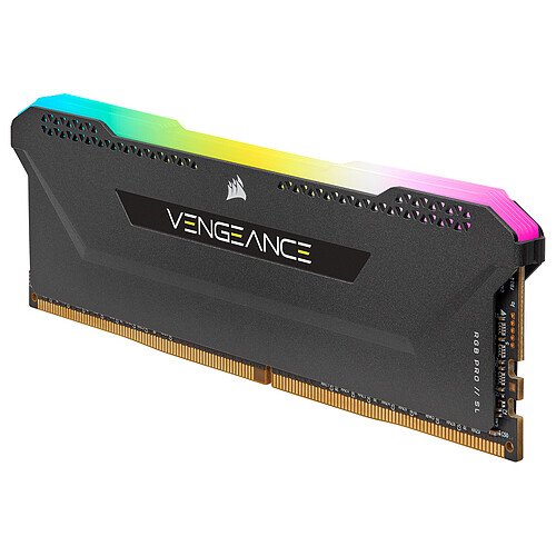 Corsair Vengeance RGB PRO SL Series 16 Go (2 x 8 Go) DDR4 3200 MHz CL16 - Noir (CMH16GX4M2Z3200C16) – Image 4
