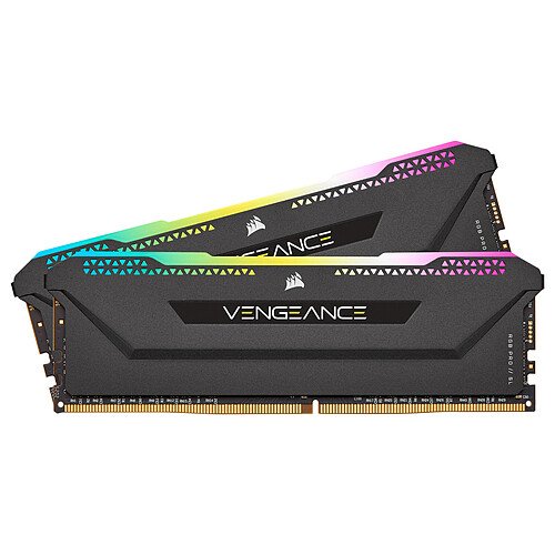 Corsair Vengeance RGB PRO SL Series 16 Go (2 x 8 Go) DDR4 3200 MHz CL16 - Noir (CMH16GX4M2Z3200C16) – Image 3