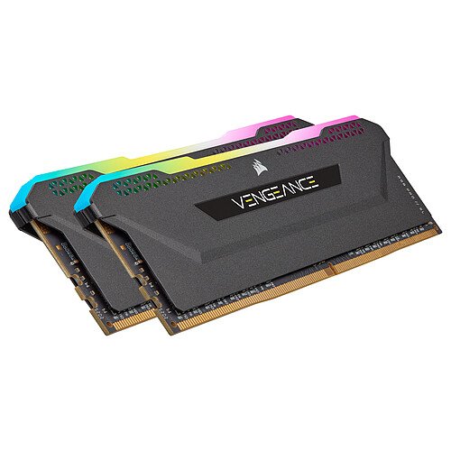 Corsair Vengeance RGB PRO SL Series 16 Go (2 x 8 Go) DDR4 3200 MHz CL16 - Noir (CMH16GX4M2Z3200C16) – Image 2