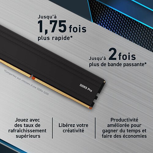 Crucial Pro DDR5 64 Go (2 x 32 Go) 5600 MHz CL46 – Image 4
