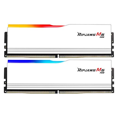 G.Skill Ripjaws M5 RGB 32 Go (2 x 16 Go) DDR5 6000 MHz CL30 - Blanc – Image 2