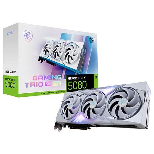 MSI GeForce RTX 5080 16G GAMING TRIO OC WHITE