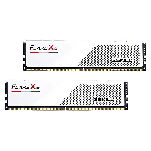 G.Skill Flare X5 Series Low Profile 64 Go (2 x 32 Go) DDR5 6000 MHz CL28 - Blanc