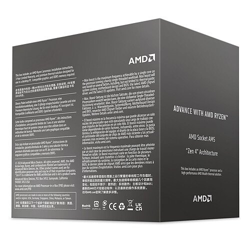 AMD Ryzen 7 8700F Wraith Stealth (4.1 GHz / 5.0 GHz) – Image 4